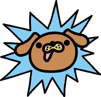 犬の目が飛び出す